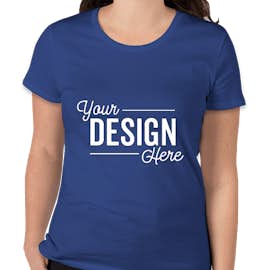 Royal Apparel Women's USA-Made Slim Fit Organic T-shirt - Color: Nautical Blue