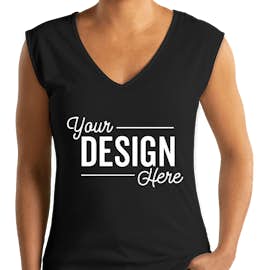 Next Level Women's Slim Fit Festival V-Neck Tank - Color: Black