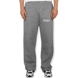 Jerzees Open Bottom Sweatpants - Color: Oxford