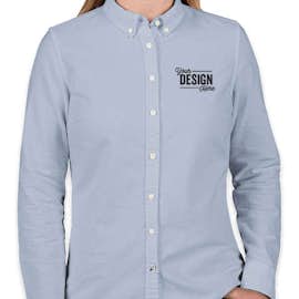 Tommy Hilfiger Women's New England Solid Oxford Shirt - Color: Collection Blue