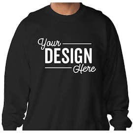 Hanes Ultimate Heavyweight Crewneck Sweatshirt - Color: Black