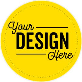 Full Color 2.5 in. Circle Roll Labels (500 per roll) - Color: Yellow