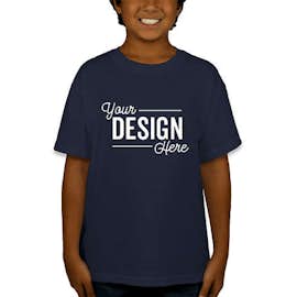 Canada - Gildan Youth DryBlend 50/50 T-shirt - Color: Navy