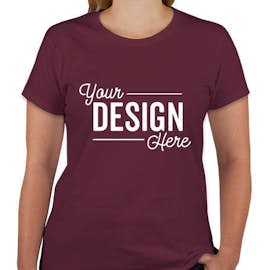 Canada - Gildan Women's 100% Cotton T-shirt - Color: Maroon