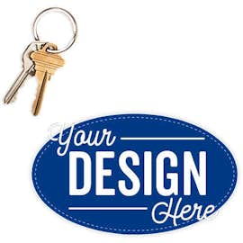 5.75 in. x 3.375 in. Oval Car Magnet - Color: Royal Blue
