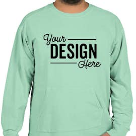 Comfort Colors French Terry Crewneck Sweatshirt - Color: Chalky Mint