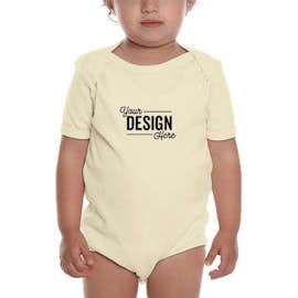 Royal Apparel USA-Made Organic Baby Bodysuit - Color: Natural