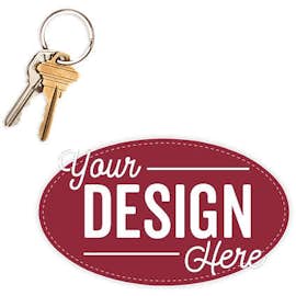 5.75 in. x 3.375 in. Oval Car Magnet - Color: Maroon