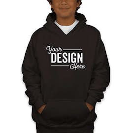 Canada - Gildan Youth Midweight 50/50 Pullover Hoodie - Color: Black