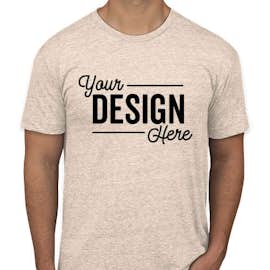 American Apparel USA-Made Tri-Blend Track T-shirt - Color: Tri-Oatmeal