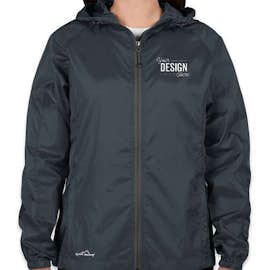 Eddie Bauer Women's Full Zip Hooded Packable Jacket - Color: Adriatic Blue