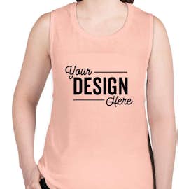 Bella + Canvas Women's Flowy Muscle Tank - Color: Peach