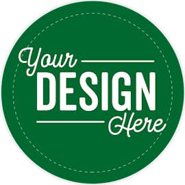 Full Color 2 in. Circle Roll Labels (500 per roll) - Color: Kelly Green
