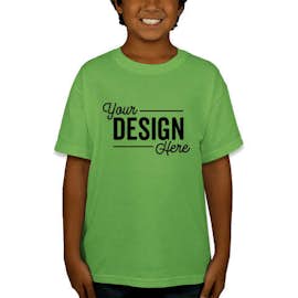Canada - Gildan Youth DryBlend 50/50 T-shirt - Color: Electric Green