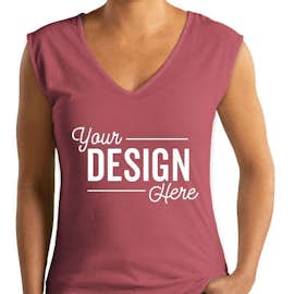 Next Level Women's Slim Fit Festival V-Neck Tank - Color: Smoked Paprika