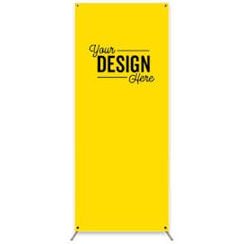 Full Color 30.5" x 74" Stand Up Banner - Color: Yellow