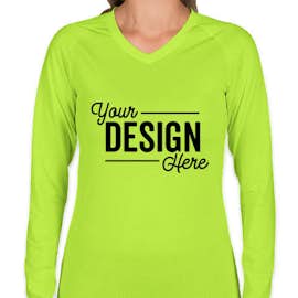 Augusta Women's Slim Fit Long Sleeve Volleyball Jersey - Color: Lime