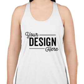Badger Women's Performance Racerback Tank - Color: White