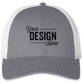 Richardson Stretch Fit Trucker Hat - Color: Heather Gray / White