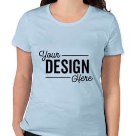 Royal Apparel Women's USA-Made Slim Fit Organic T-shirt - Color: Heaven