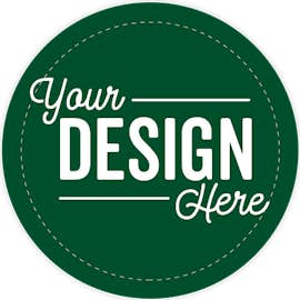 Full Color 2 in. Circle Roll Labels (500 per roll) - Color: Forest Green