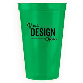 22 oz. Plastic Stadium Cup - Color: Translucent Green