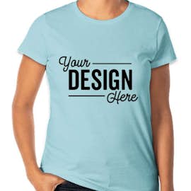 Anvil Women's Jersey T-shirt - Color: Pool Blue