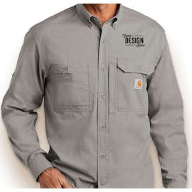 Carhartt Force Ridgefield Button Down Shirt - Color: Asphalt