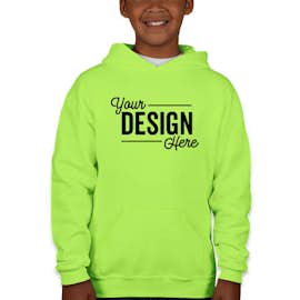 Jerzees Youth Nublend 50/50 Pullover Hoodie - Color: Neon Green