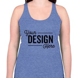 Bella + Canvas Women's Tri-Blend Racerback Tank - Color: Blue Tri-Blend