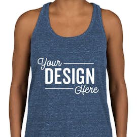 District Women's Cosmic Twist Back Tank - Color: Navy / Royal Cosmic