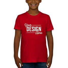American Apparel USA-Made Youth Jersey T-shirt - Color: Red