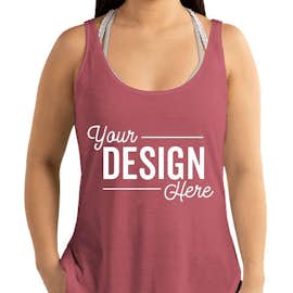 Next Level Women's Festival Side Slit Tank - Color: Smoked Paprika