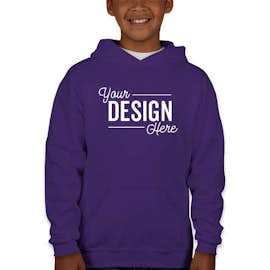 Jerzees Youth Nublend 50/50 Pullover Hoodie - Color: Deep Purple