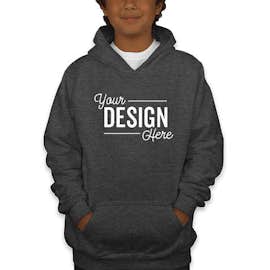 Gildan Youth Midweight 50/50 Pullover Hoodie - Color: Dark Heather