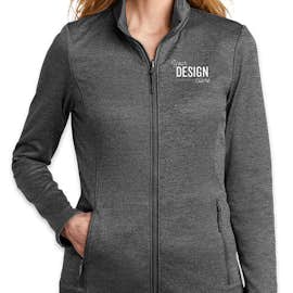 Port Authority Women's Collective Striated Tech Fleece Jacket - Color: Sterling Grey Heather