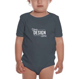 Royal Apparel USA-Made Organic Baby Bodysuit - Color: Pacific Blue