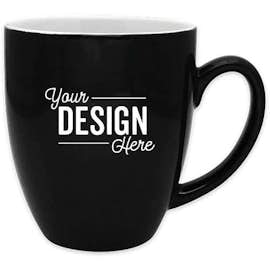 16 oz. Two-Tone Bistro Mug - Color: Black