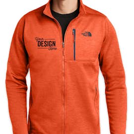 The North Face Skyline Full Zip Fleece Jacket - Color: Zion Orange Heather / Urban Navy