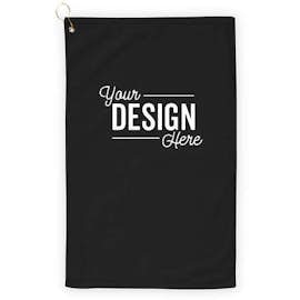 Port Authority Grommeted Golf Towel - Color: Black