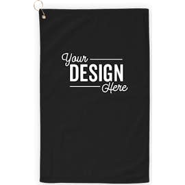 Port Authority Grommeted Golf Towel - Color: Black
