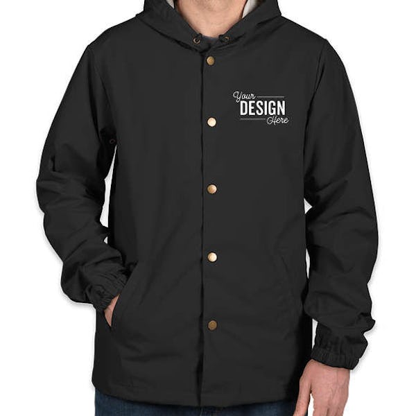 Download Custom Independent Trading Hooded Coaches Jacket Design Track Jackets Online At Customink Com