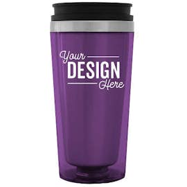 16 oz. Steel City Insulated Travel Mug - Color: Purple