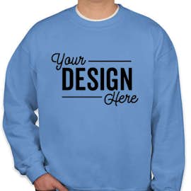 Gildan Midweight 50/50 Crewneck Sweatshirt - Color: Carolina Blue