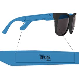 Two-Tone Promotional Sunglasses - Color: Blue
