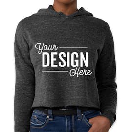 Royal Apparel Women's USA-Made Eco Tri-Blend Cropped Hoodie - Color: Eco Tri Charcoal