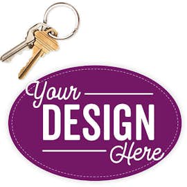 6 in. x 4 in. Oval Bumper Sticker - Color: Plum