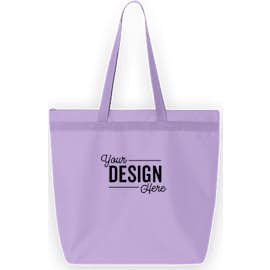 Large Recycled Poly Zippered Tote - Color: Lavender