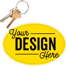 6 in. x 4 in. Oval Bumper Sticker - Color: Yellow