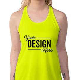 Team 365 Women's Zone Racerback Performance Tank - Color: Safety Yellow